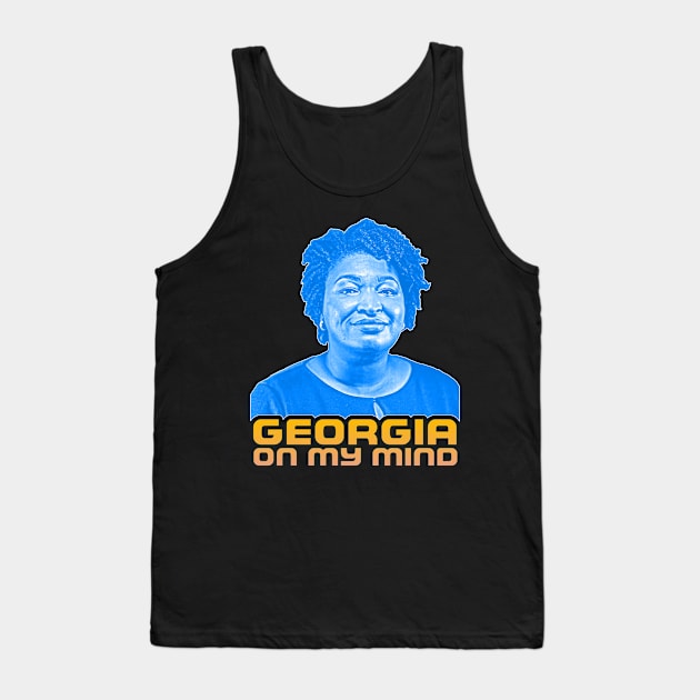 Stacey Abrams /// Keep Up The Fight Tank Top by darklordpug